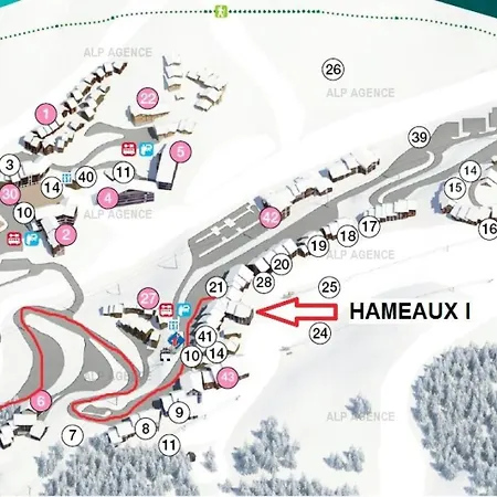 Apartmán Les Hameaux I - 3 Pers Les Hameaux I - 234h1 - Plagne Villages Mae-8964